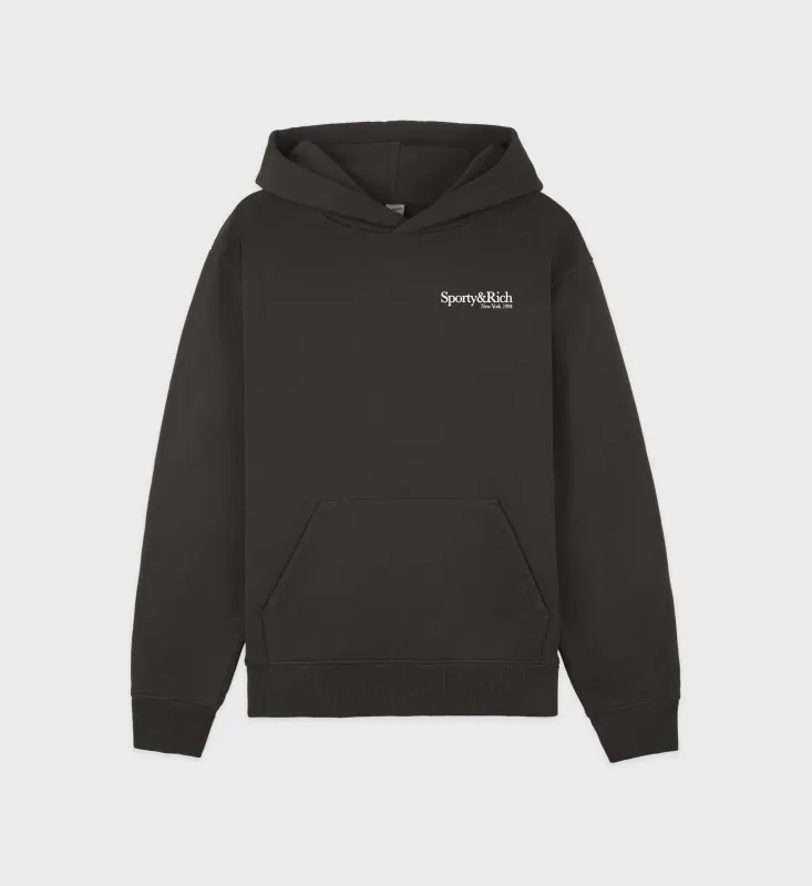 HWCNY Hoodie - Faded Black/White sold by Sporty and Rich