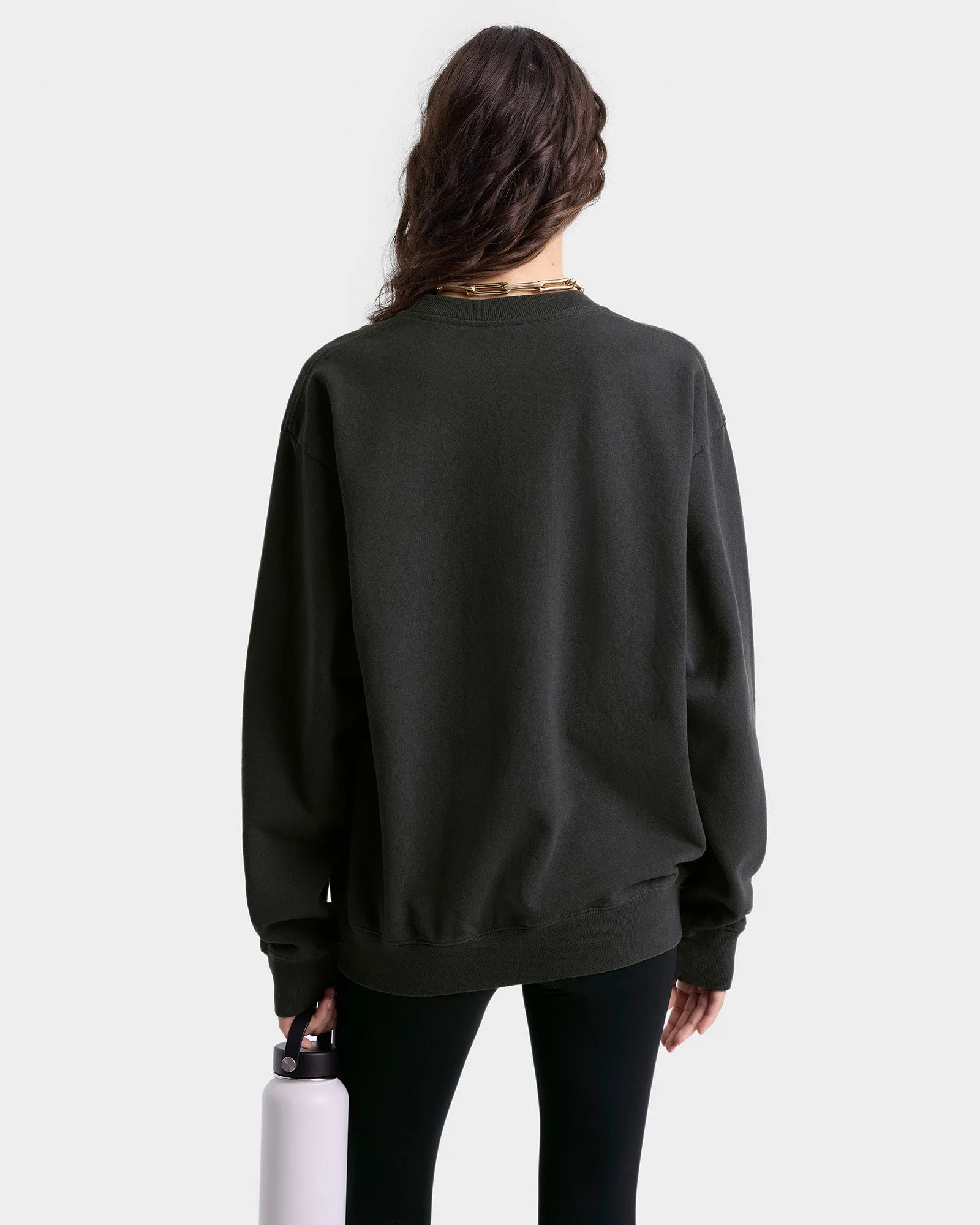 California Emblem Crewneck - Faded Black/White sold by Sporty and Rich product image thumbnail 4