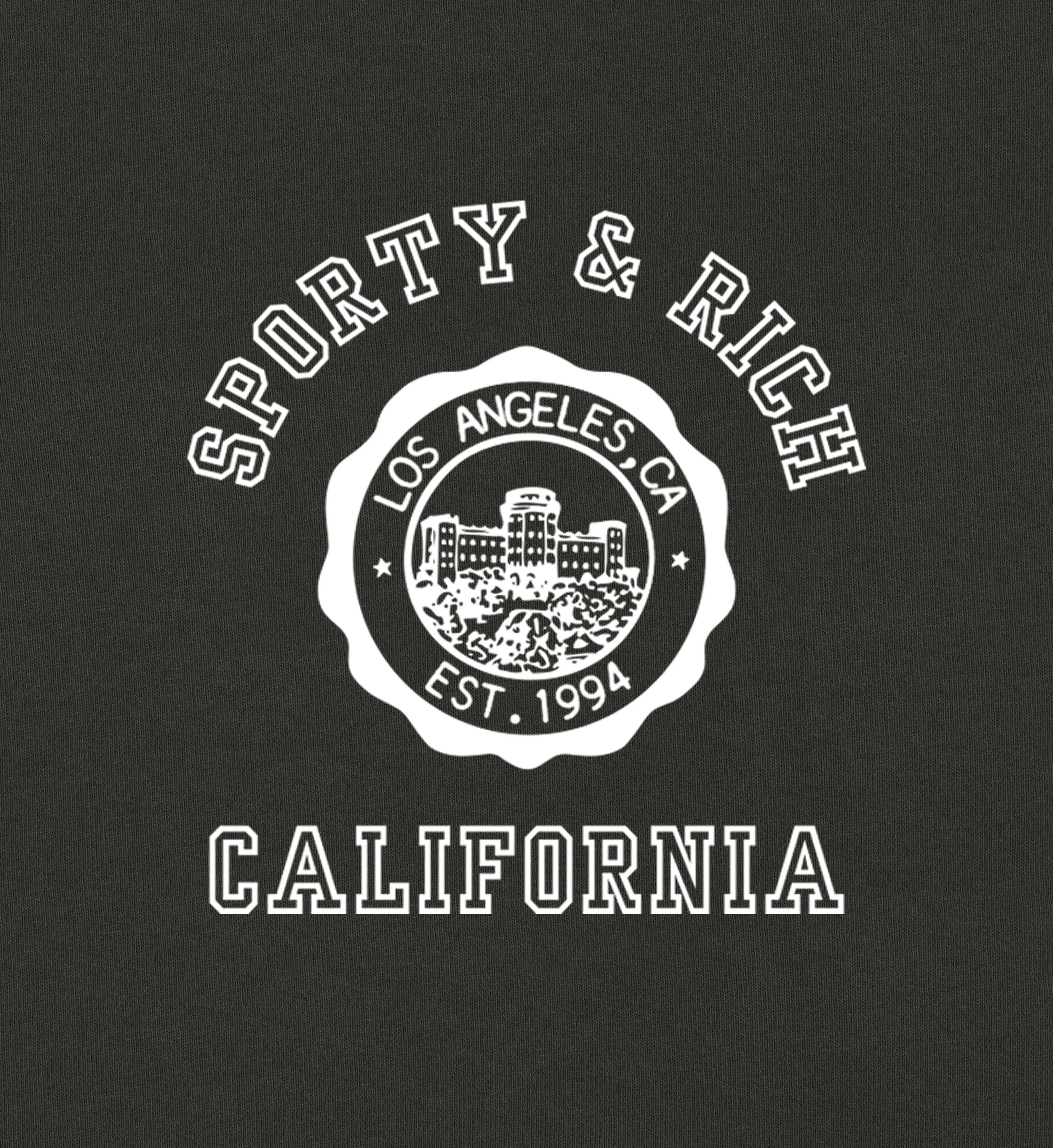 California Emblem Crewneck - Faded Black/White sold by Sporty and Rich product image thumbnail 5