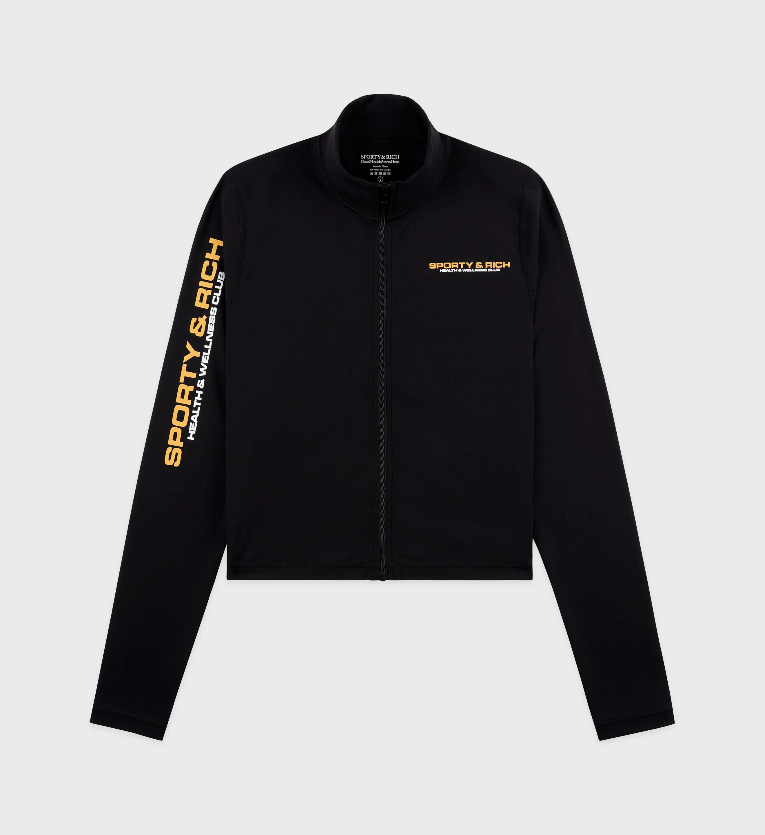 Bold Health Sports Jacket - Black/White/Gold sold by Sporty and Rich