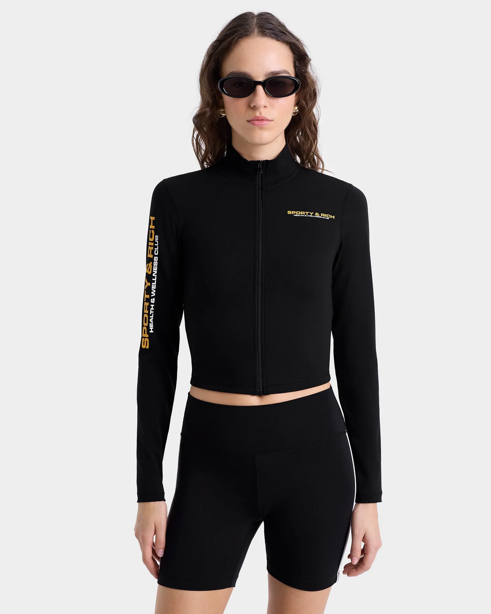 Bold Health Sports Jacket - Black/White/Gold sold by Sporty and Rich product image thumbnail 4