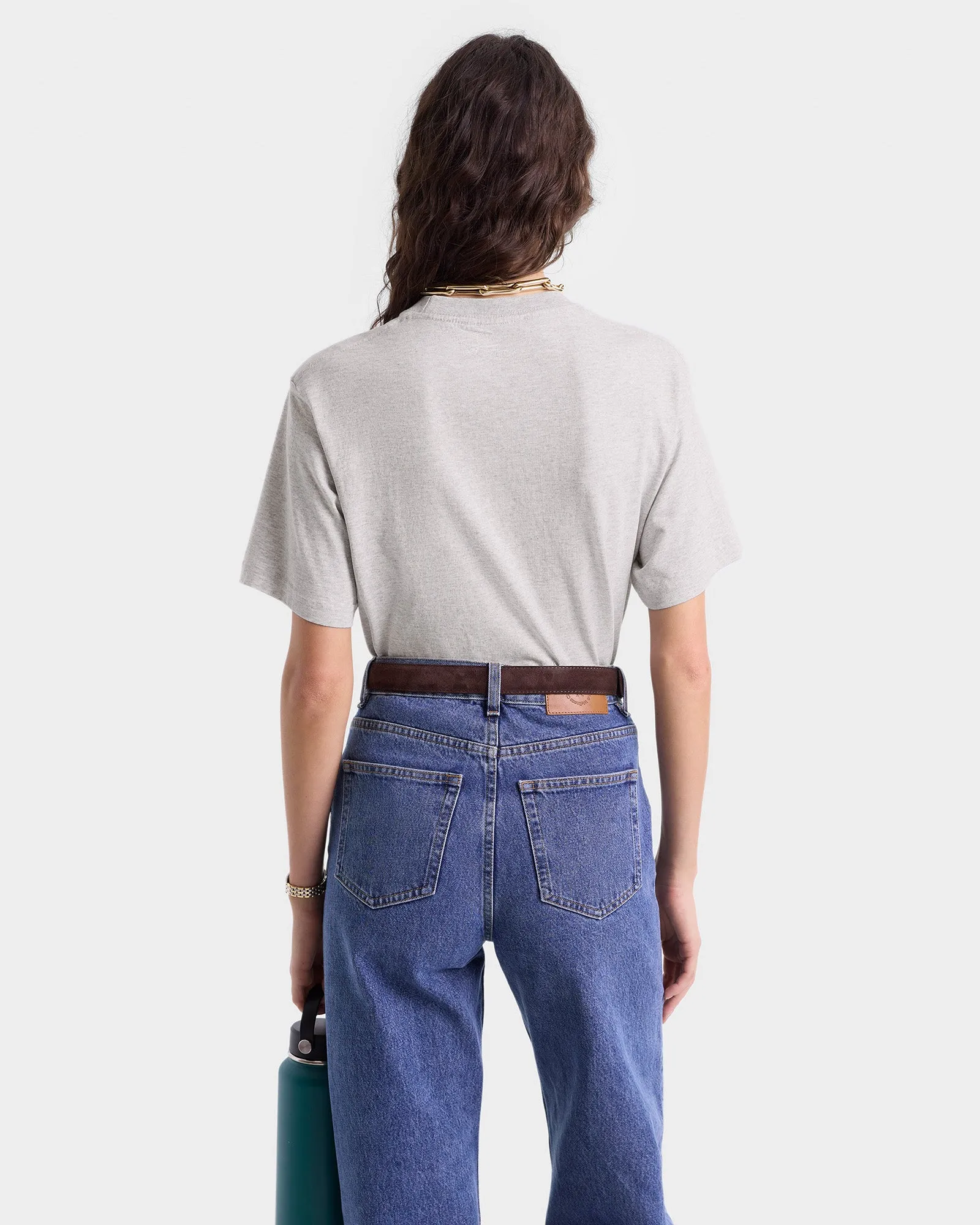 California T-Shirt - Heather Gray/Alpine sold by Sporty and Rich product image thumbnail 5