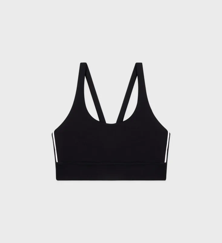 Bold Health Active Bra - Black/White/Gold sold by Sporty and Rich