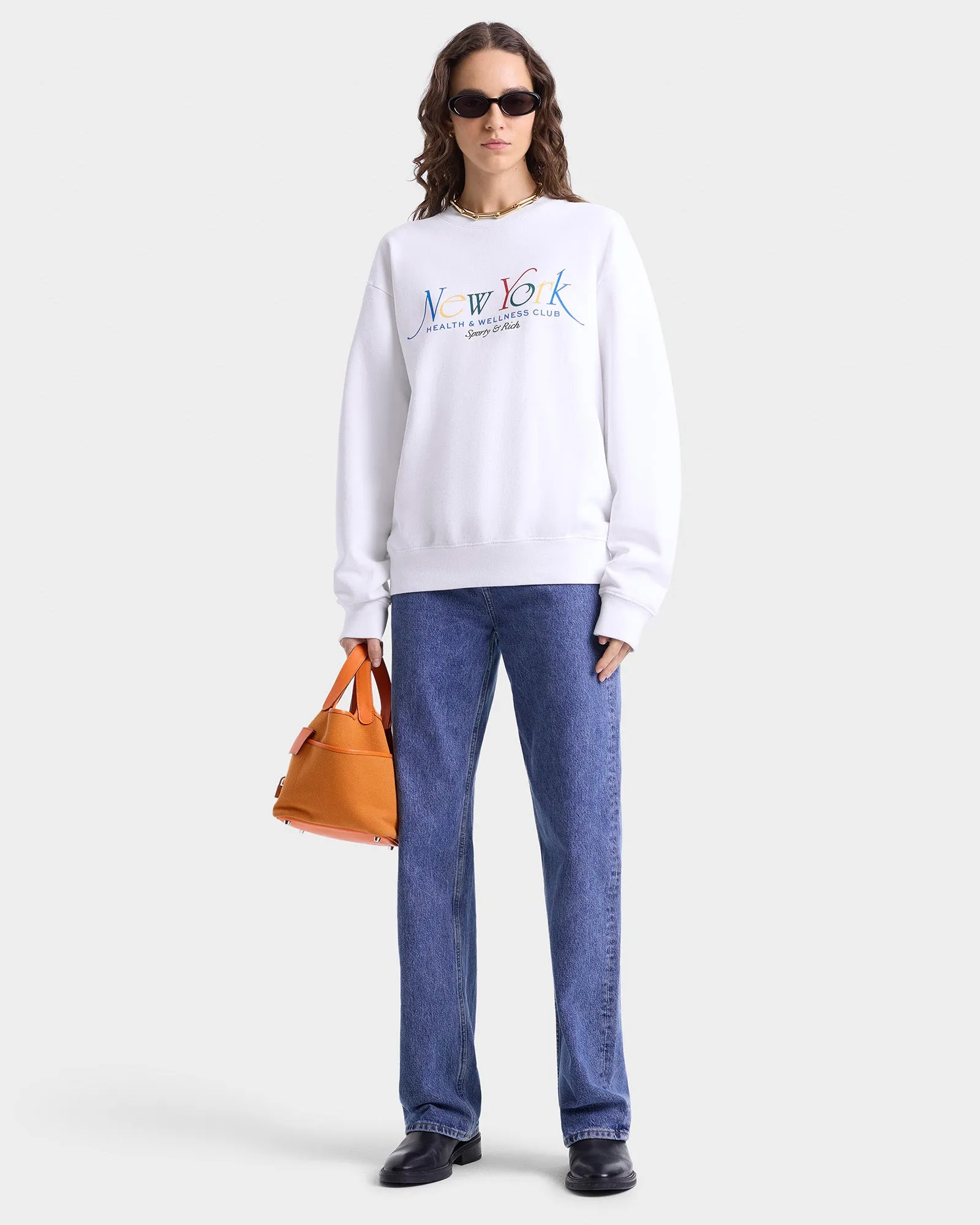 NY 94 Crewneck - White/Multi sold by Sporty and Rich product image thumbnail 2
