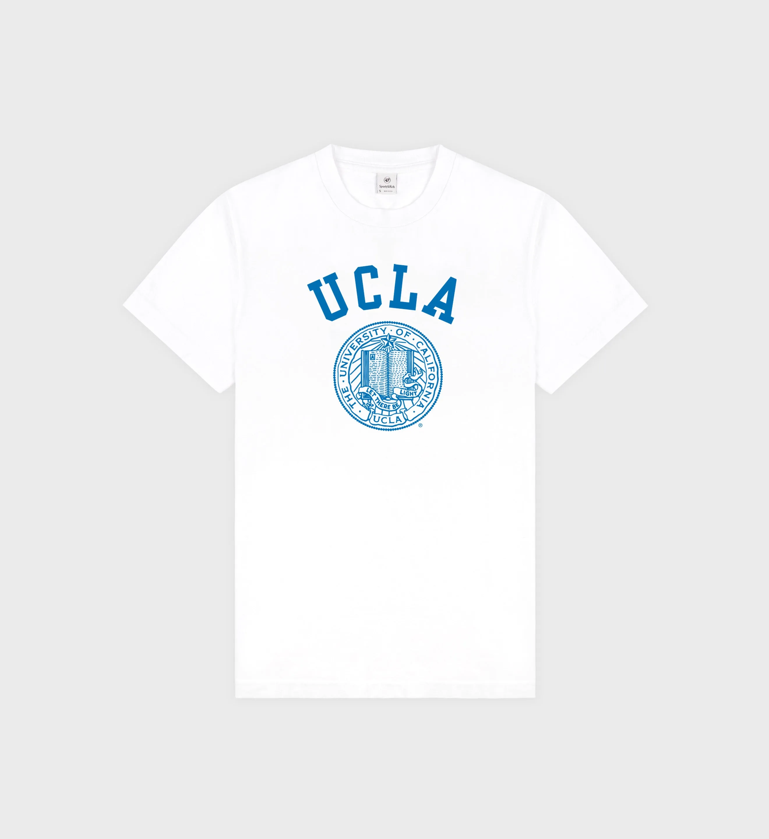 UCLA Crest T-Shirt - White/Blue sold by Sporty and Rich