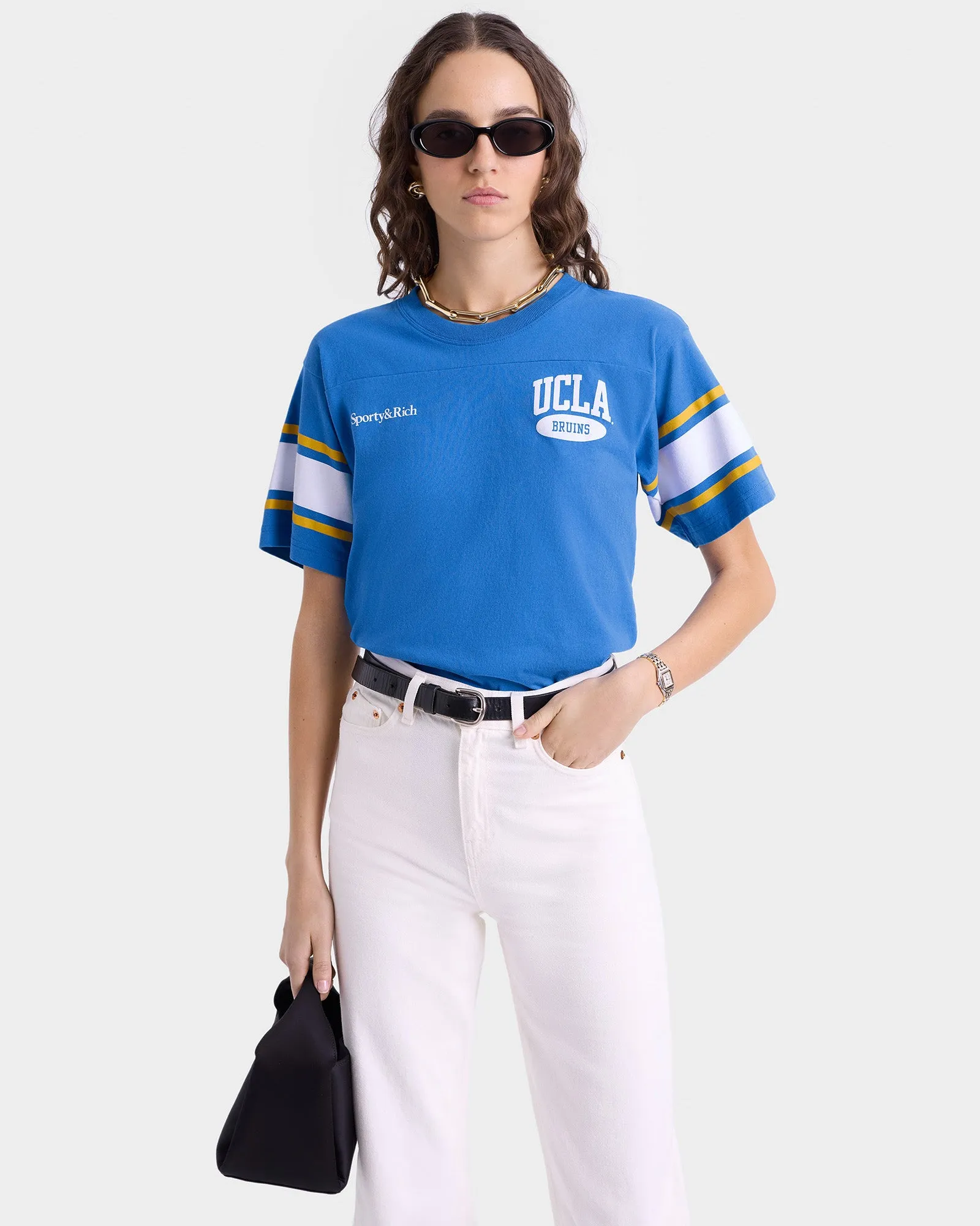 Westwood Rugby Tee - Blue/Gold/White sold by Sporty and Rich product image thumbnail 4