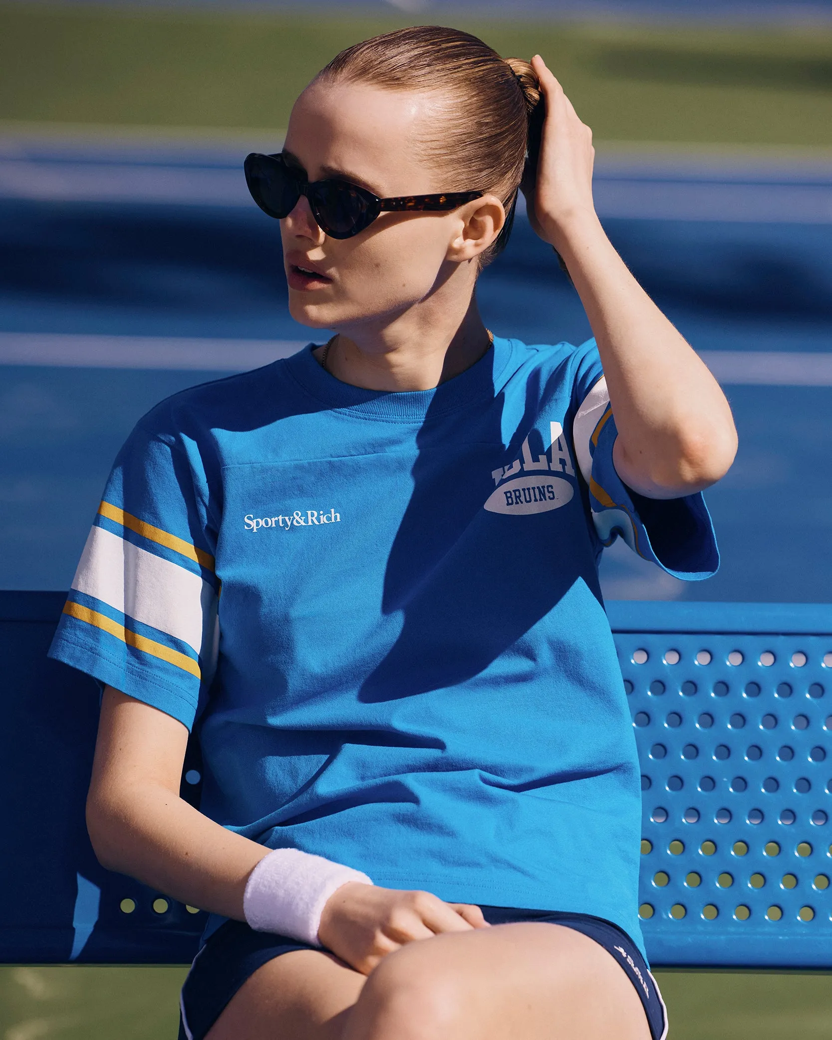 Westwood Rugby Tee - Blue/Gold/White sold by Sporty and Rich product image thumbnail 2