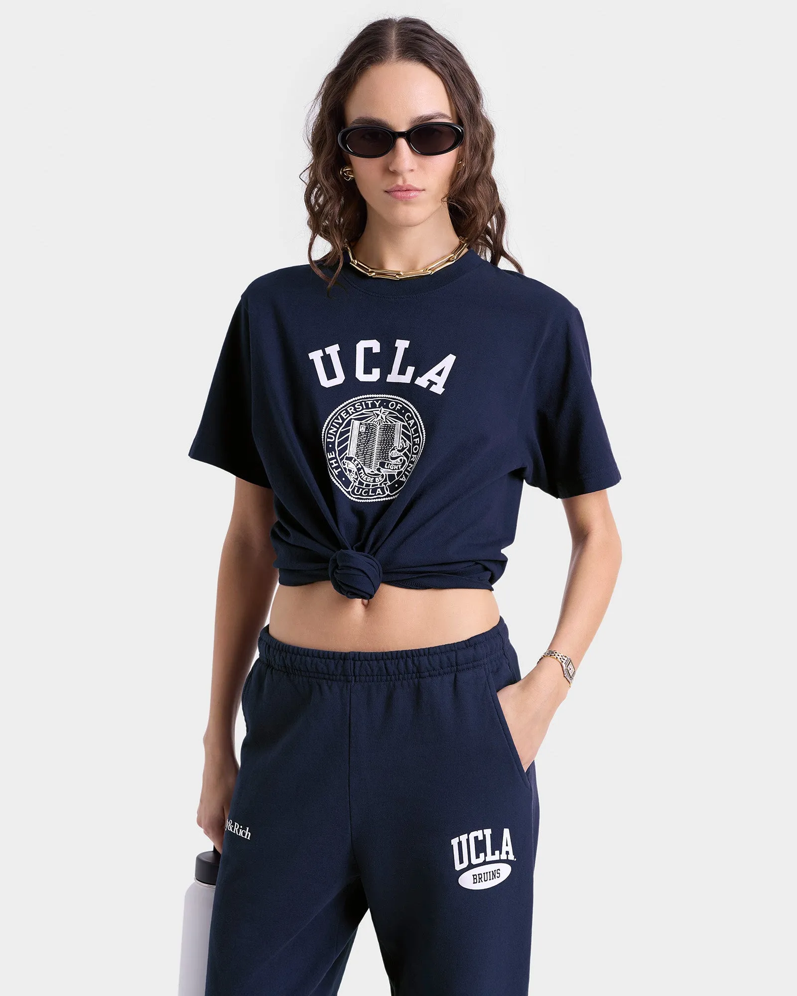 Westwood Sweatpant - Navy/White sold by Sporty and Rich product image thumbnail 3