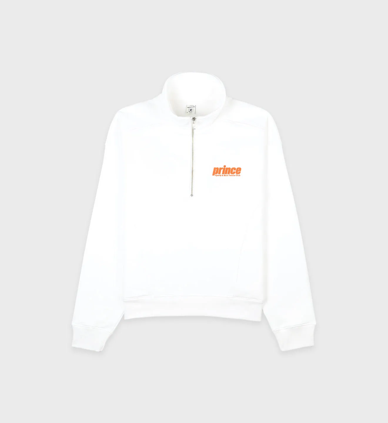 Prince Sporty Quarter Zip - White sold by Sporty and Rich