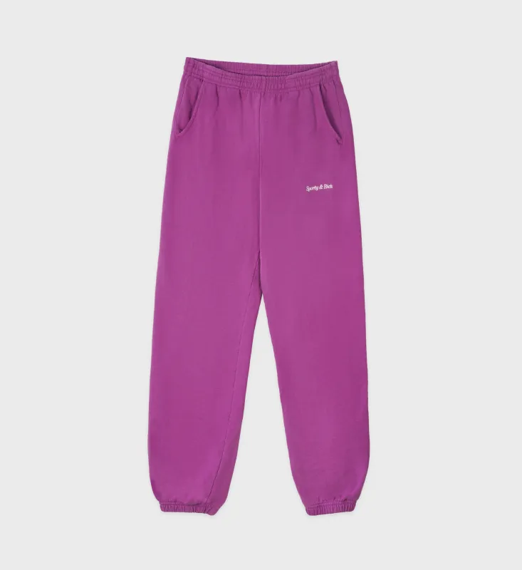 Classic Logo Sweatpant - Magenta sold by Sporty and Rich