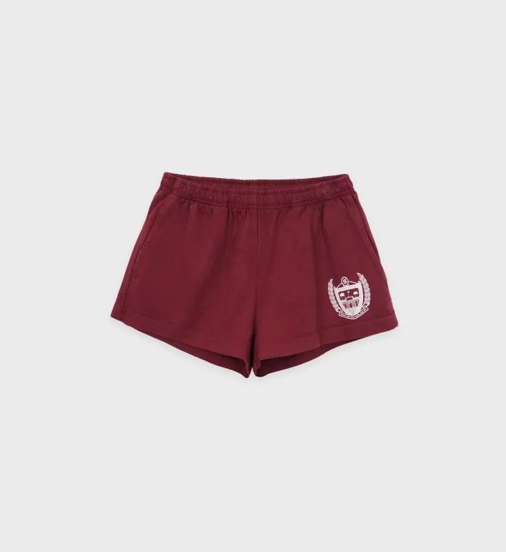 Beverly Hills Disco Short - Merlot sold by Sporty and Rich