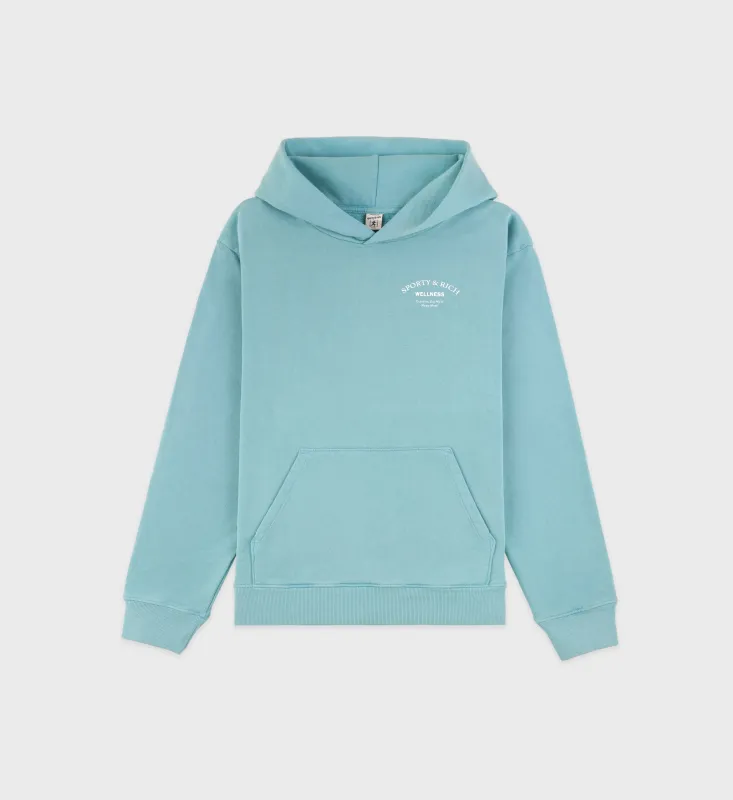 Wellness Studio Hoodie - Paradise/White sold by Sporty and Rich