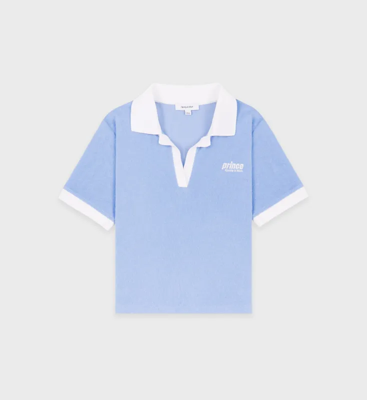 Prince Sporty Terry Polo - Bel Air Blue/White sold by Sporty and Rich