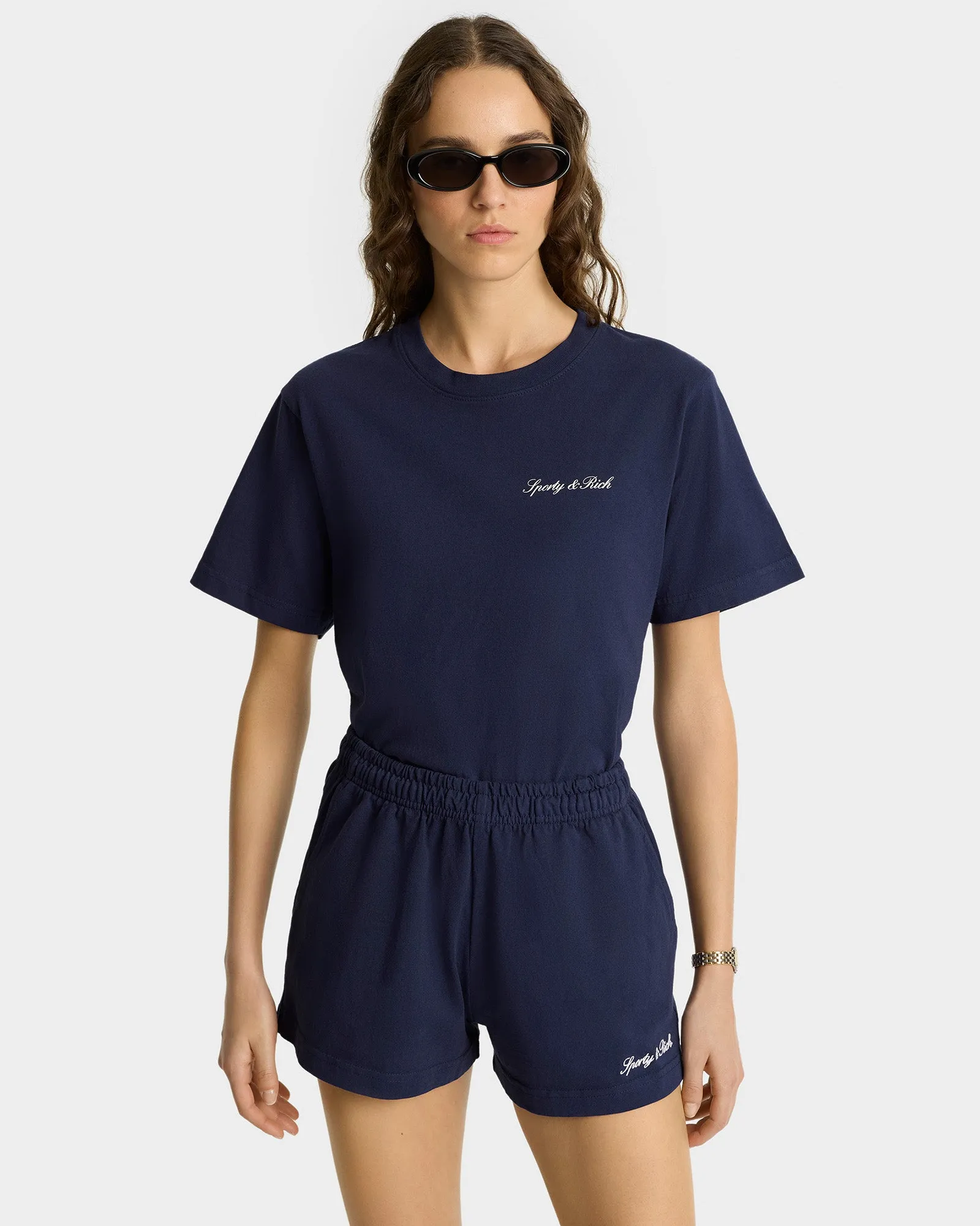 Syracuse T-Shirt - Navy/White sold by Sporty and Rich product image thumbnail 3