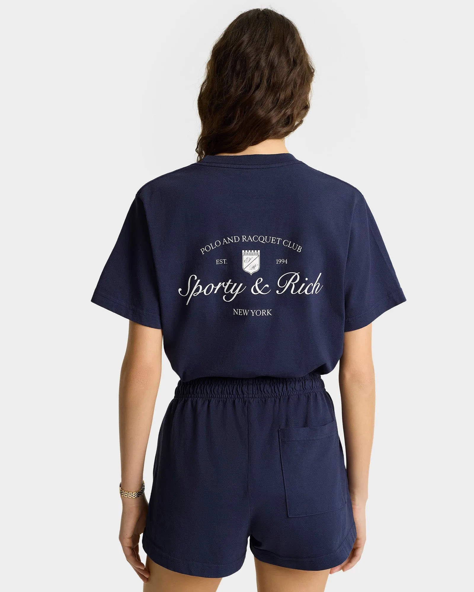 Syracuse T-Shirt - Navy/White sold by Sporty and Rich product image thumbnail 5