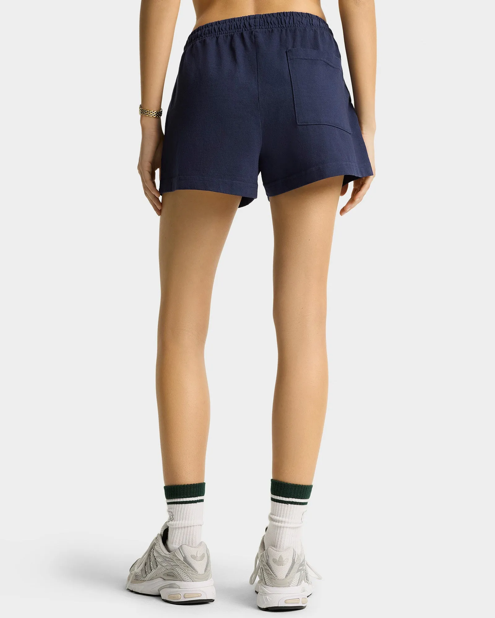Syracuse Embroidered Disco short - Navy/White sold by Sporty and Rich product image thumbnail 5