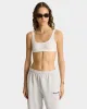 Syracuse Embroidered Wide Sweatpant - Heather Gray/Navy sold by Sporty and Rich