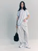 Syracuse Embroidered Sweatpant - Heather Gray/Navy sold by Sporty and Rich