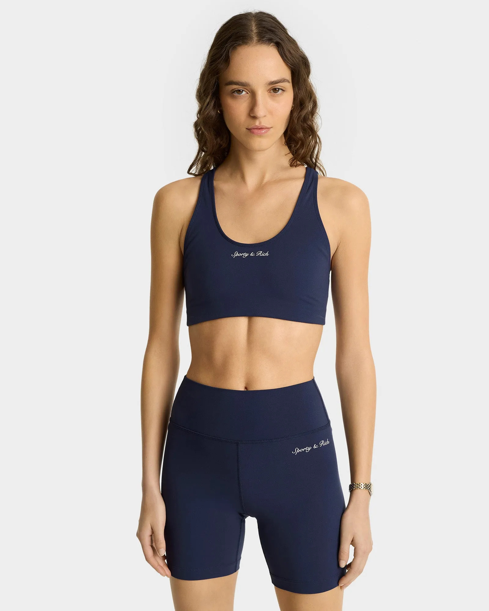 Syracuse Sports Bra - Navy/White sold by Sporty and Rich product image thumbnail 3