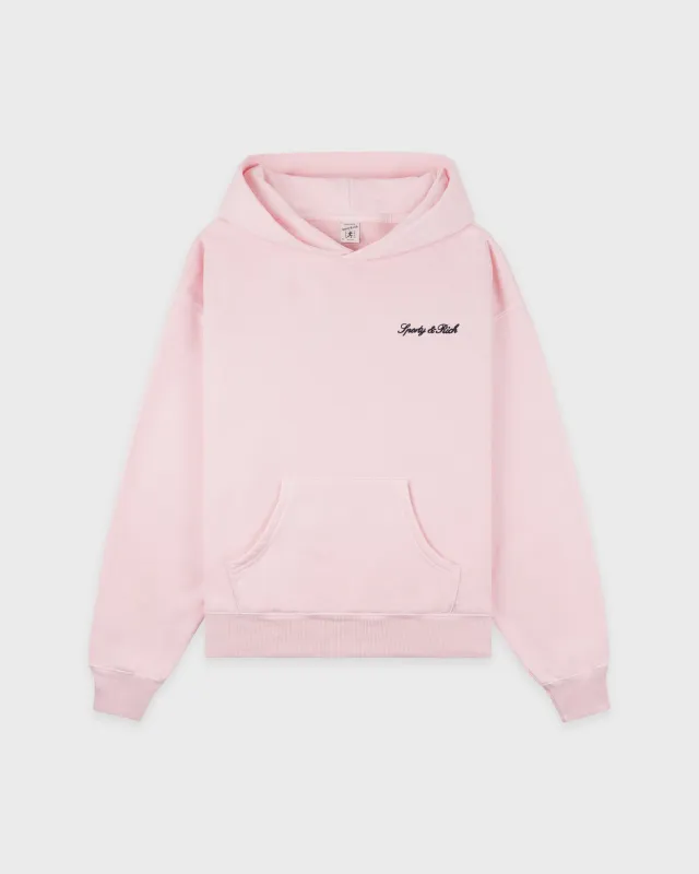 Syracuse Embroidered Hoodie - Pink Dolphin sold by Sporty and Rich