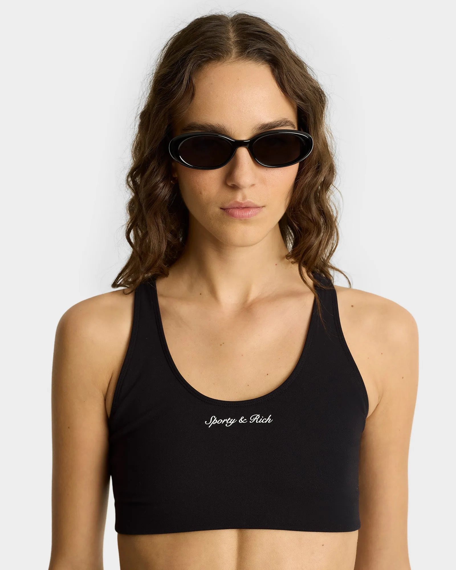 Syracuse Biker Shorts - Black/White sold by Sporty and Rich product image thumbnail 4