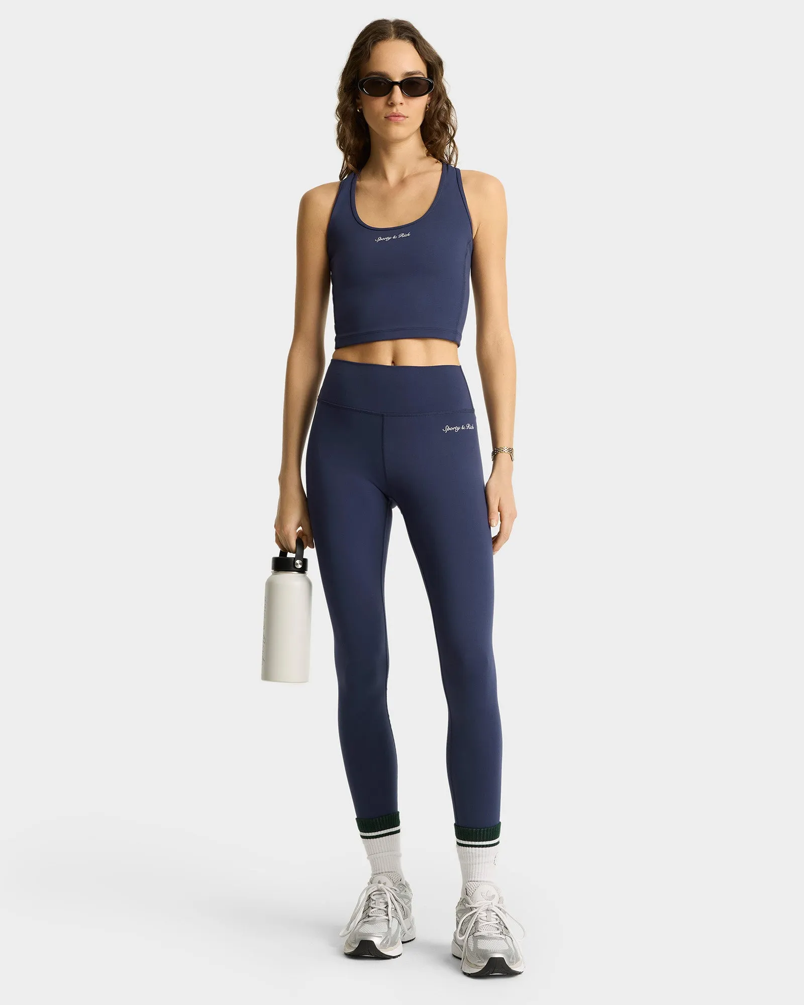 Syracuse Leggings - Navy/White sold by Sporty and Rich product image thumbnail 4