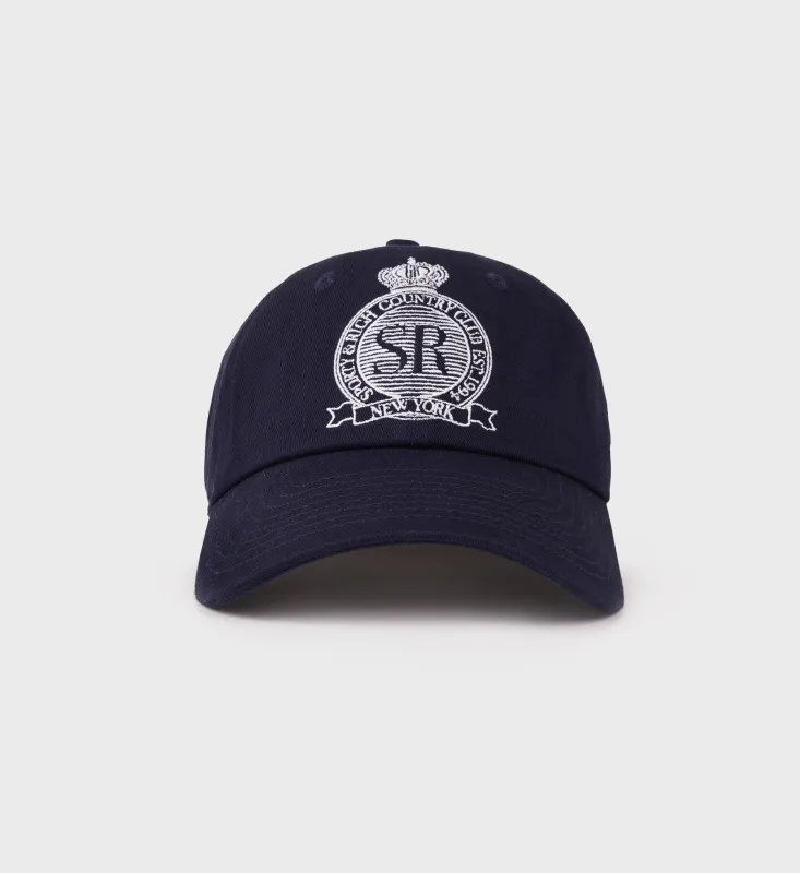 Royal Club Hat - Navy/White sold by Sporty and Rich