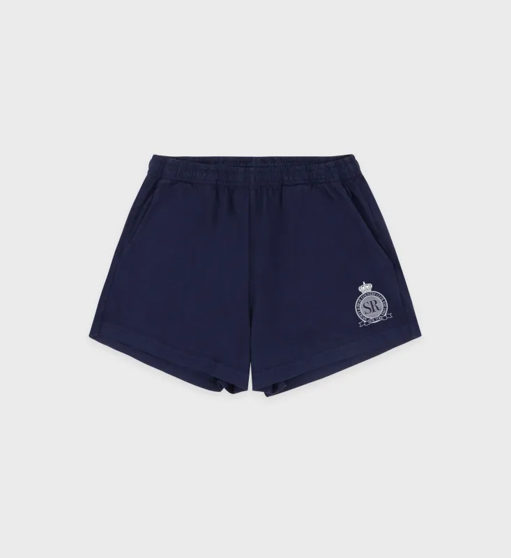 Royal Club Disco Short - Navy/White sold by Sporty and Rich