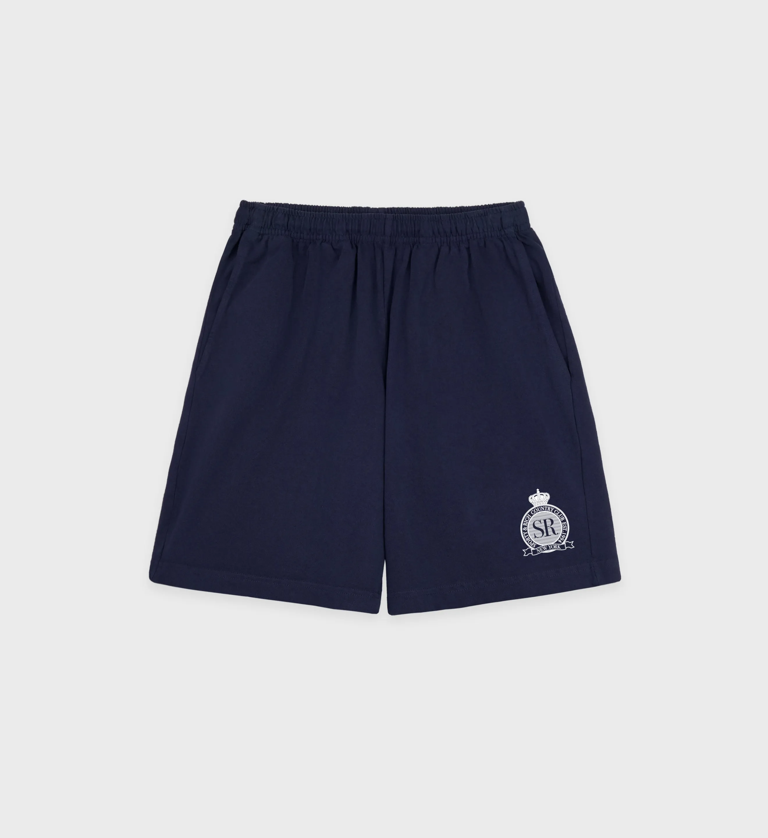 Royal Club Gym Short - Navy/White sold by Sporty and Rich