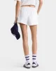 H&W Crest Embroidered Disco Short - White/Navy sold by Sporty and Rich