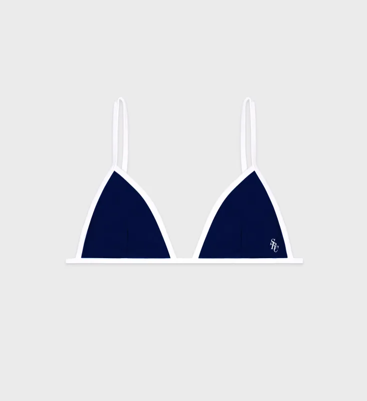 Kate Bikini Top - Navy/White sold by Sporty and Rich