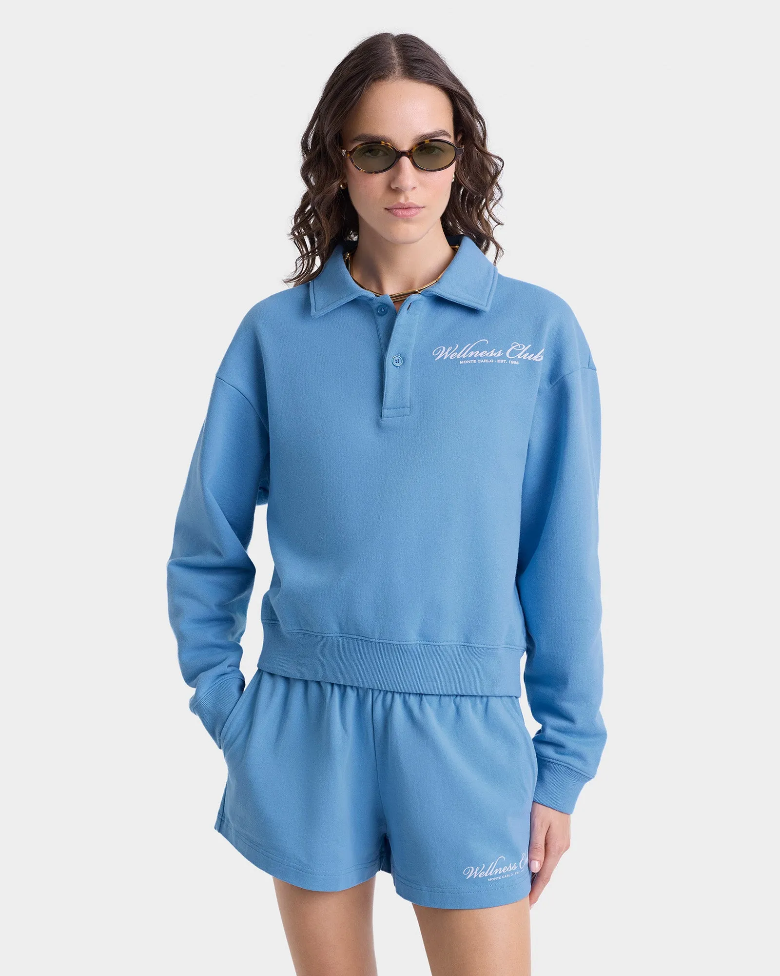 Wellness Club Polo - Juniper/White sold by Sporty and Rich product image thumbnail 3