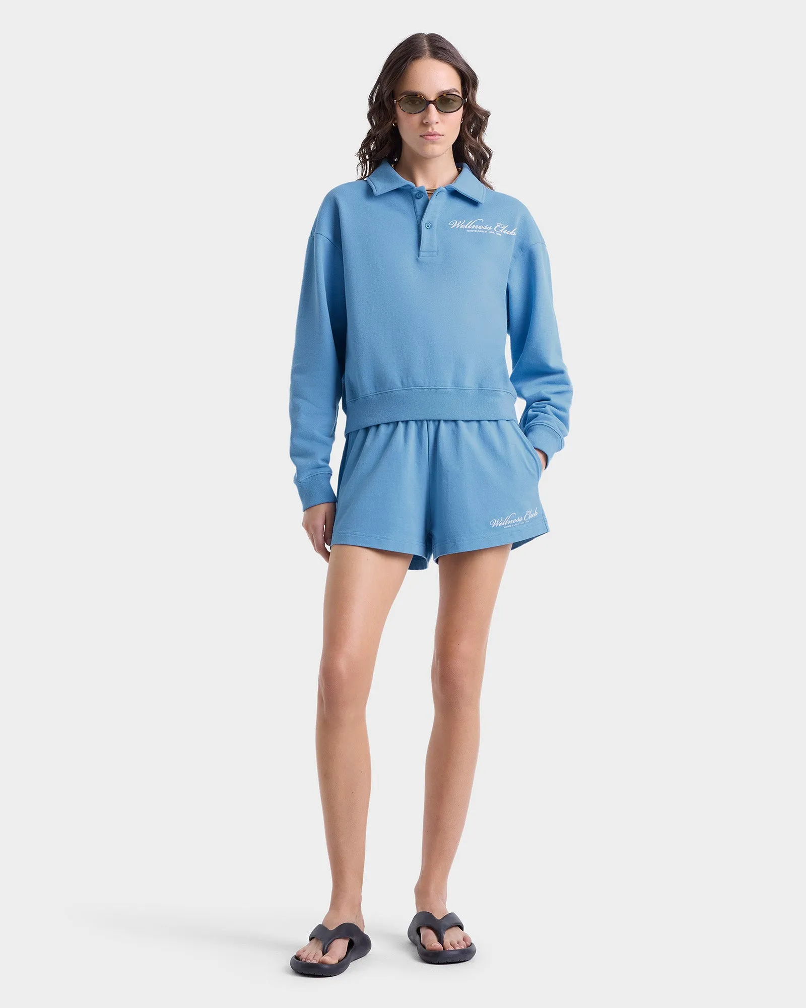 Wellness Club Polo - Juniper/White sold by Sporty and Rich product image thumbnail 2