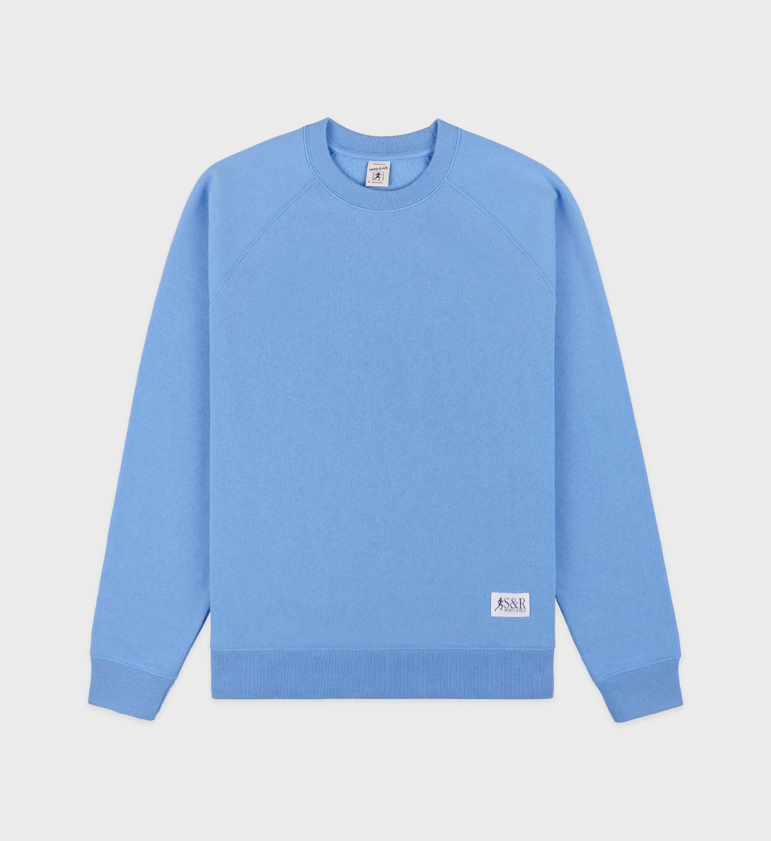 SR Runner Soft Crewneck - Juniper/White sold by Sporty and Rich