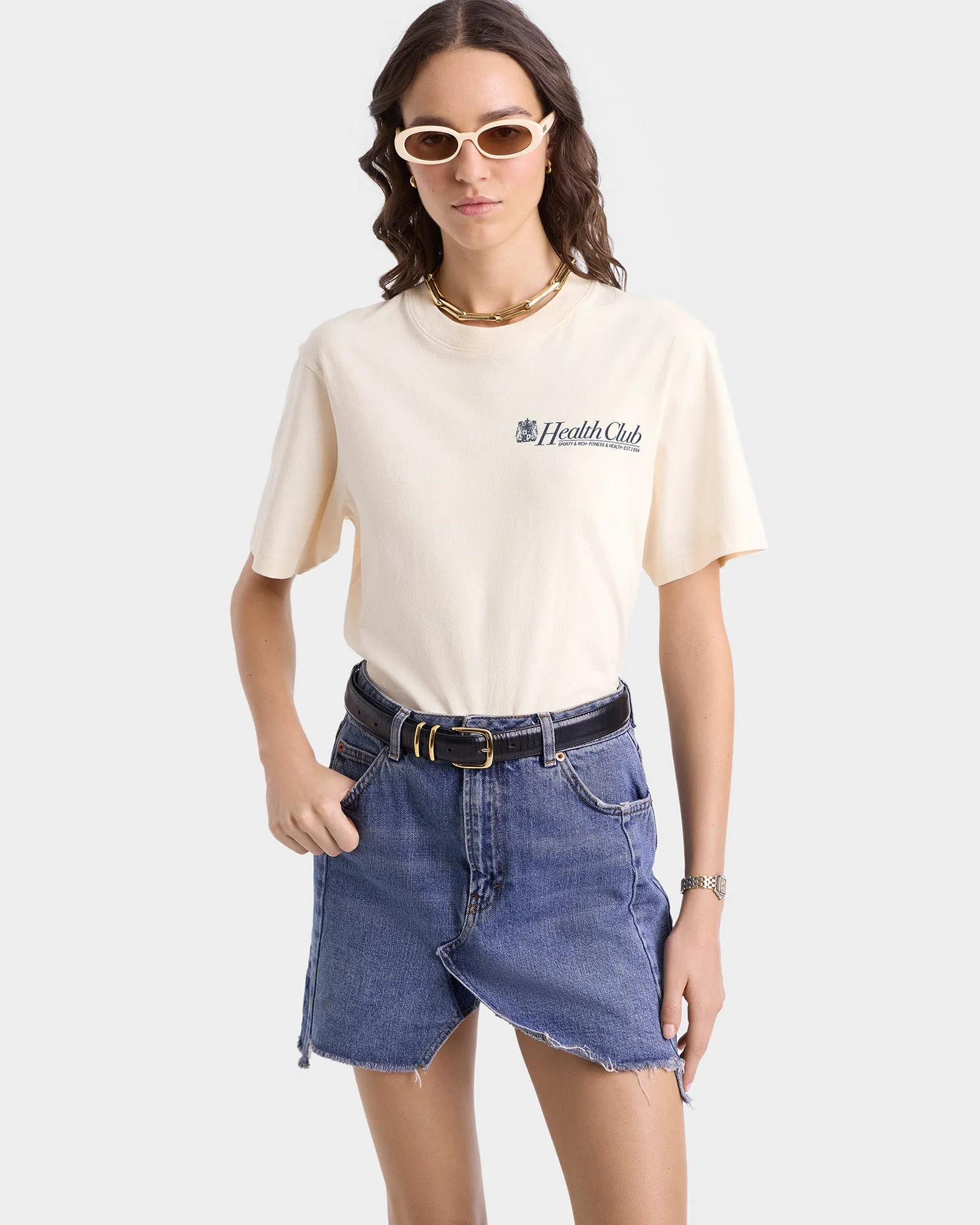 Lion Health T-Shirt - Cream/Navy sold by Sporty and Rich product image thumbnail 3