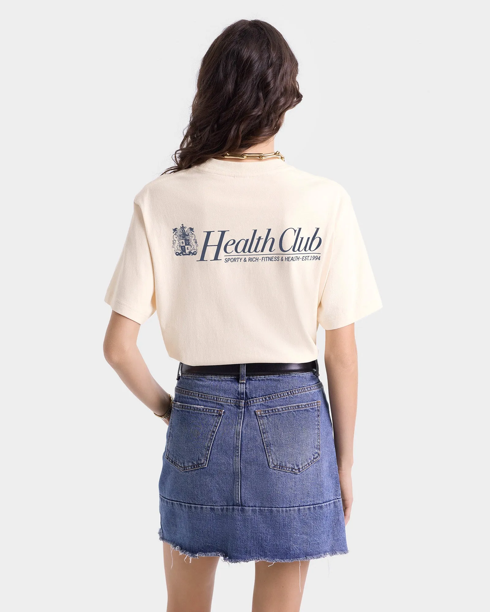 Lion Health T-Shirt - Cream/Navy sold by Sporty and Rich product image thumbnail 4