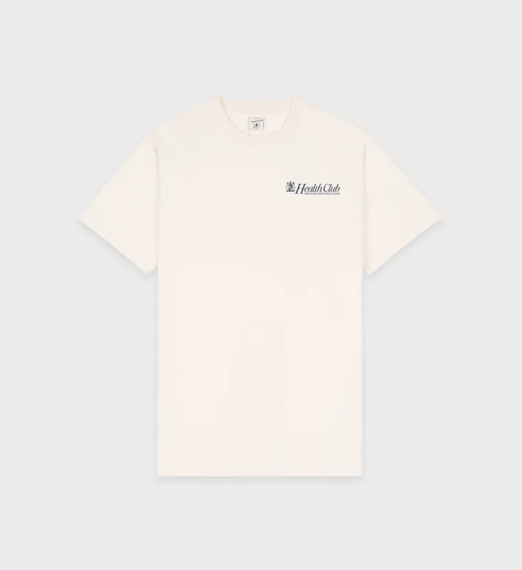 Lion Health T-Shirt - Cream/Navy sold by Sporty and Rich