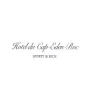 Hotel du Cap Cursive T-Shirt - White/Navy sold by Sporty and Rich