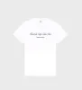 Hotel du Cap Cursive T-Shirt - White/Navy sold by Sporty and Rich