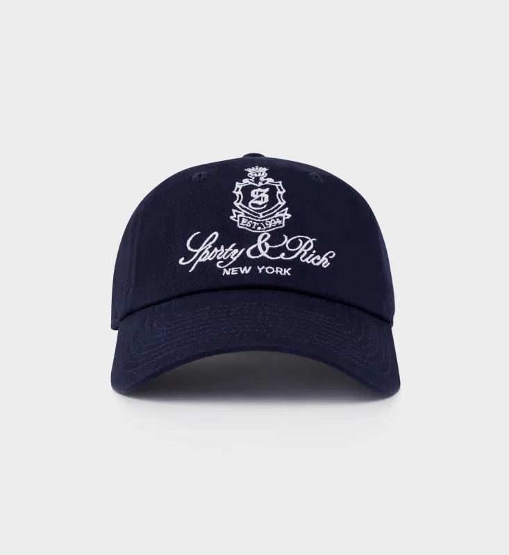 Vendome Hat - Navy/White sold by Sporty and Rich