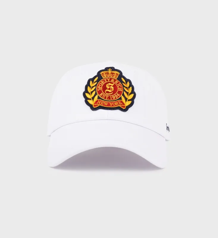 H&W Crest Hat - White/Multi sold by Sporty and Rich