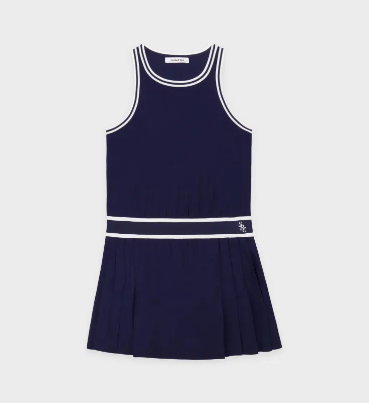 SRC Phoebe Dress - Navy/White sold by Sporty and Rich