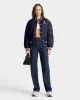 Vendome Nylon Varsity Jacket - Navy/White sold by Sporty and Rich