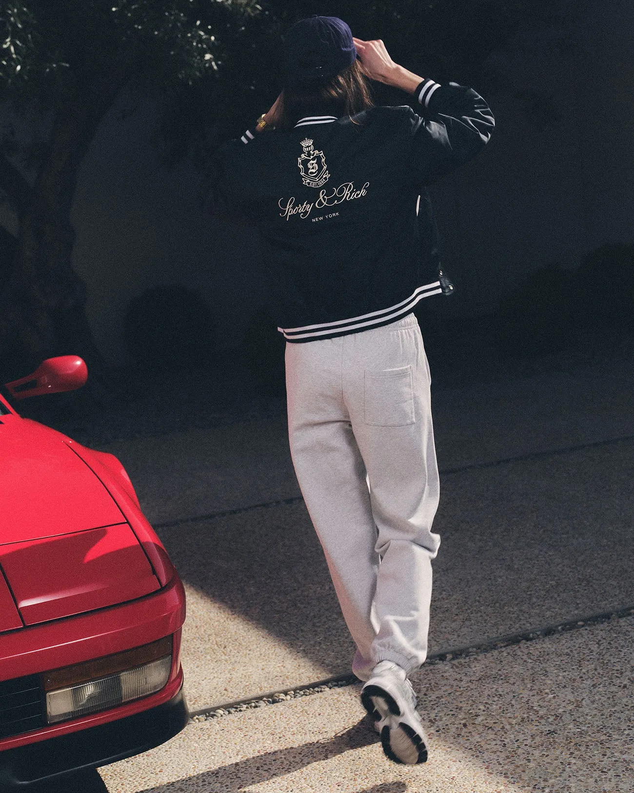 NY Health Club Sweatpant - Heather Gray/Navy sold by Sporty and Rich product image thumbnail 2