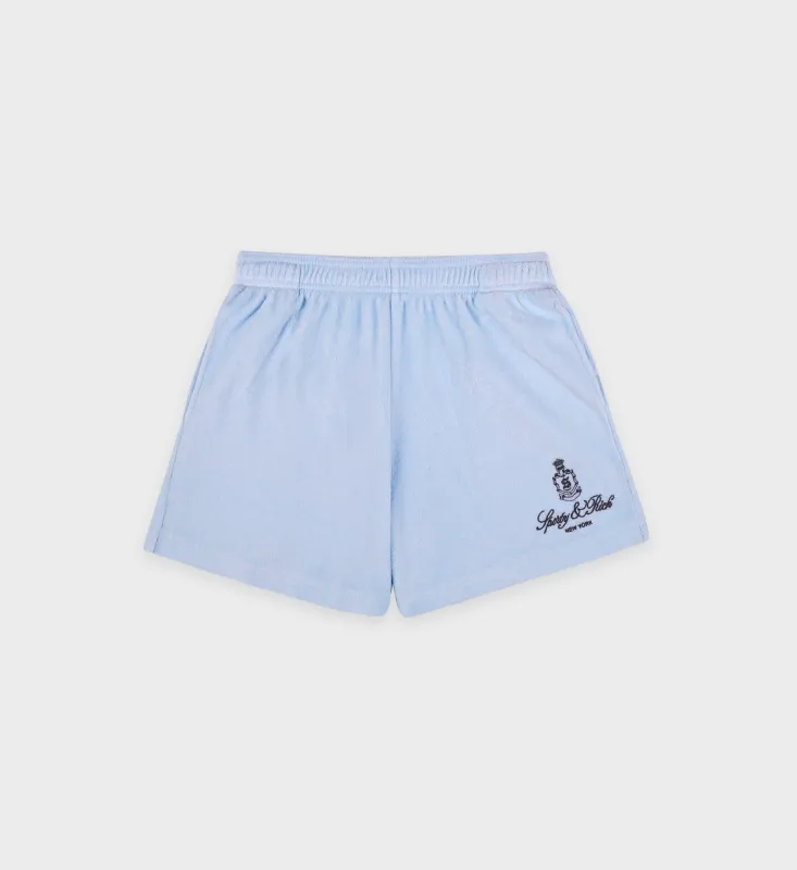 Vendome Terry Short - Ciel/Navy sold by Sporty and Rich