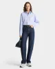 Vendome Oversized Shirt - Light Blue Striped sold by Sporty and Rich