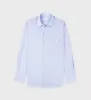 Vendome Oversized Shirt - Light Blue Striped sold by Sporty and Rich