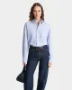 Vendome Oversized Shirt - Light Blue Striped sold by Sporty and Rich