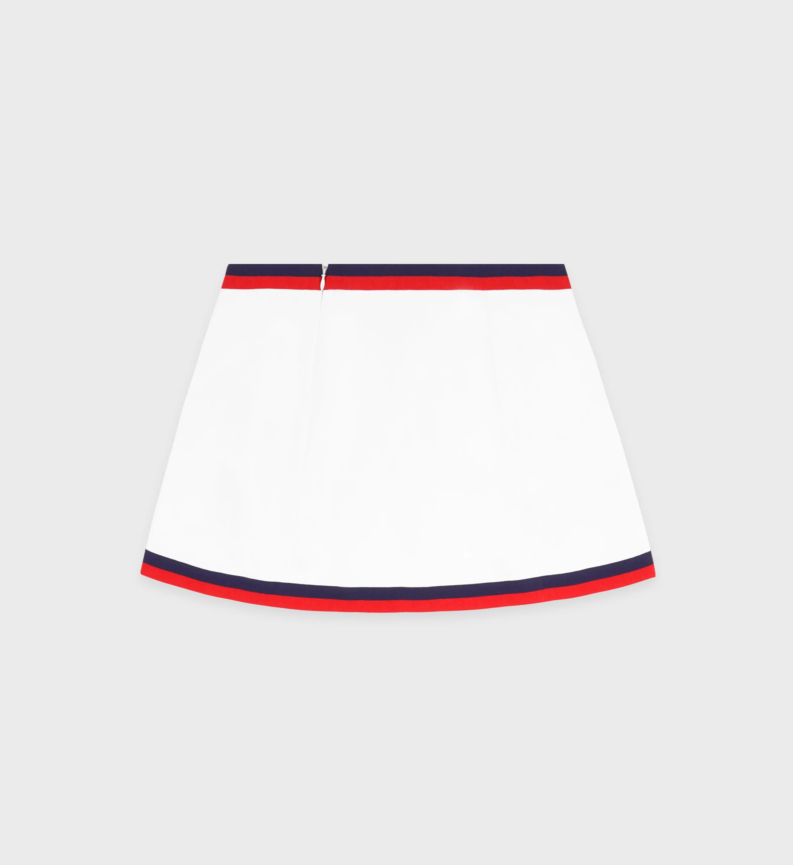 Serif Logo Mila Skirt - Navy/White/Fire Red sold by Sporty and Rich product image thumbnail 4