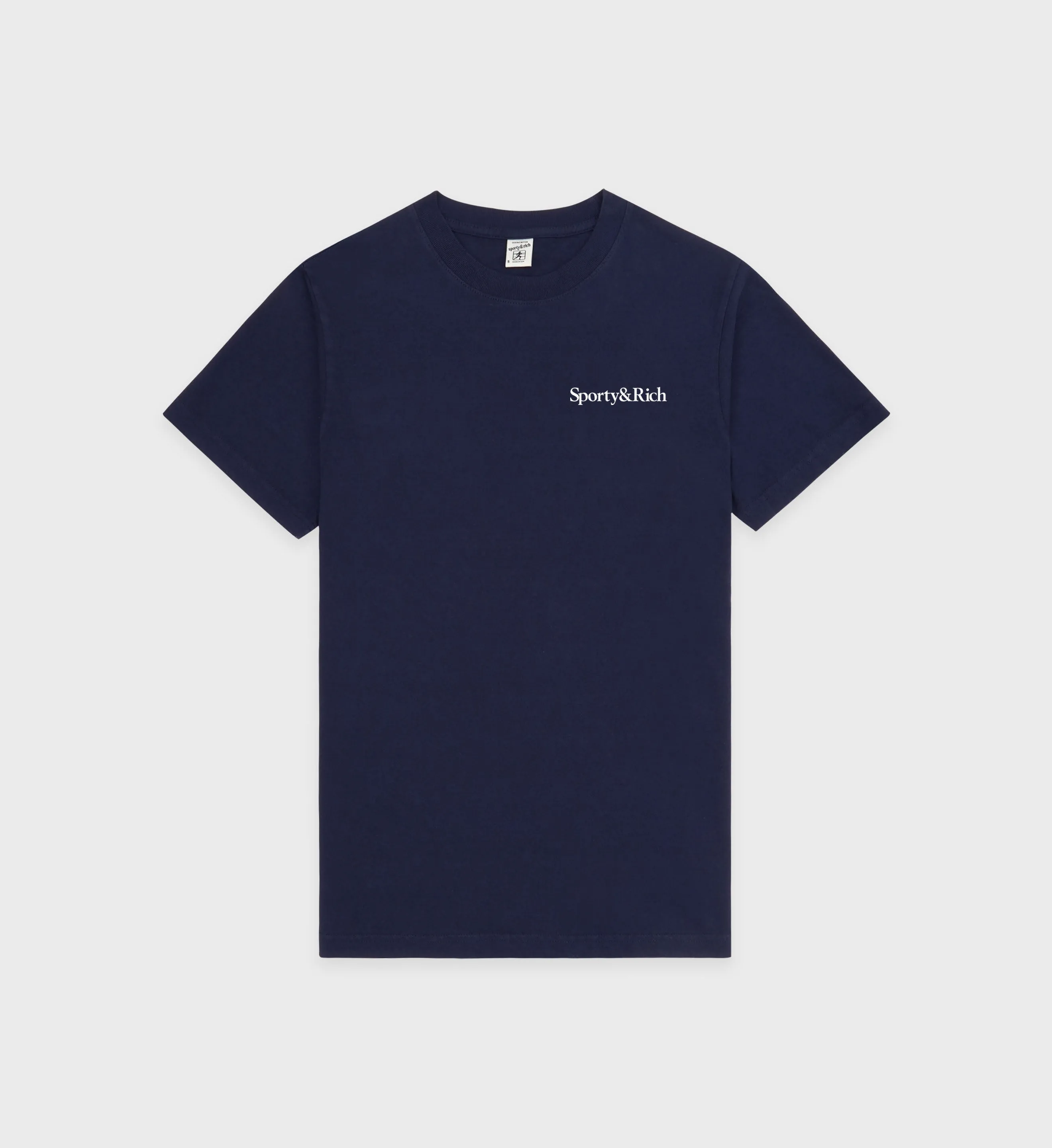Health is Wealth T-shirt - Navy/White/Fire Red sold by Sporty and Rich